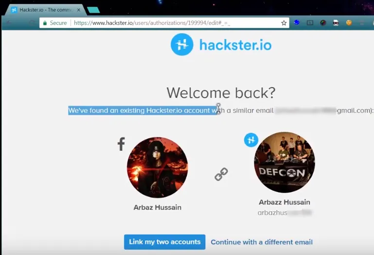 IDOR While Connecting Social Account in Hackster.io