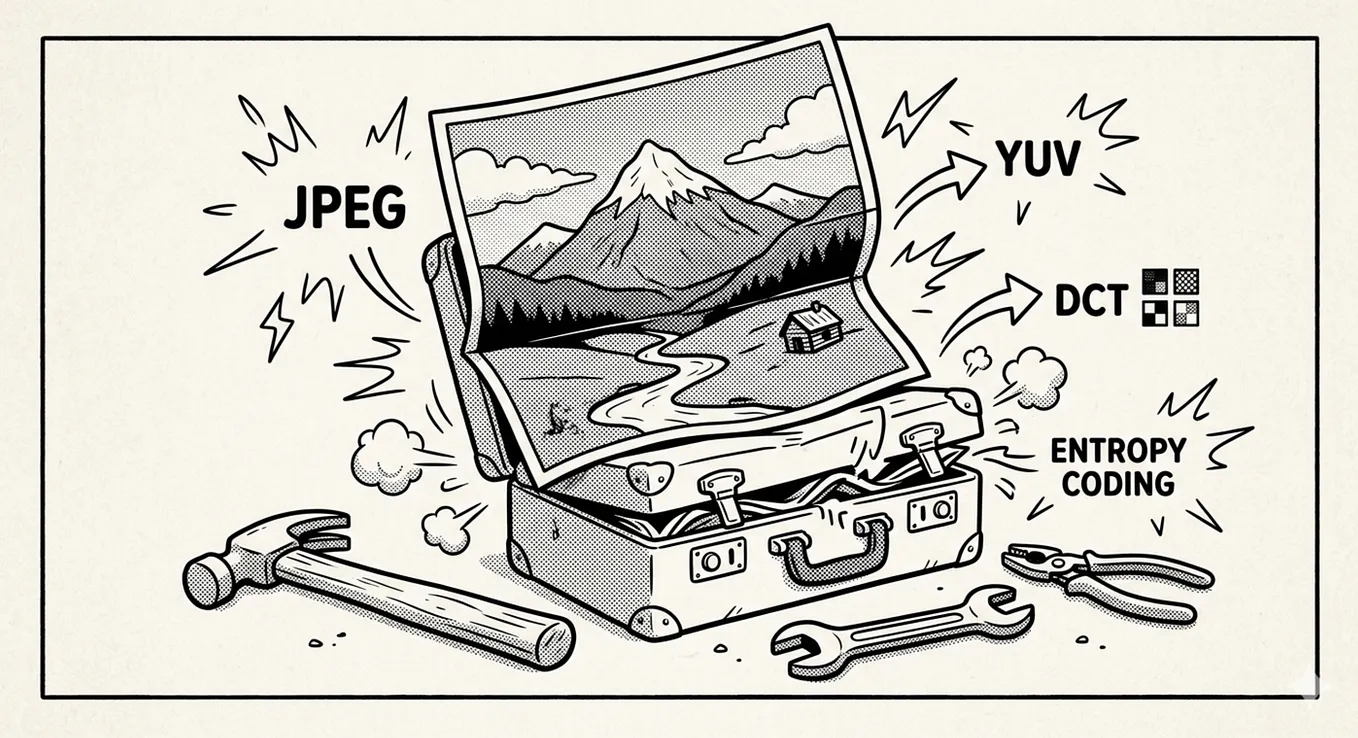 An Image telling its saga of Compression…