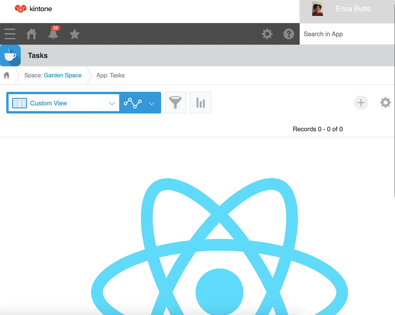 Create a React app in Kintone