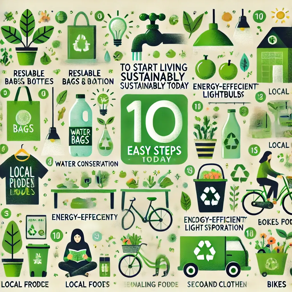 10 Easy Steps to Start Living Sustainably Today