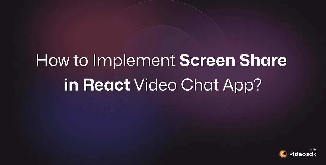 Integrate Screen Share in React Native (Android) Video Call App