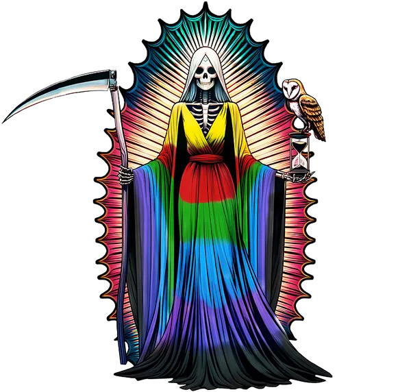 Exploring the Vibrant Mystique of Santa Muerte: Colors, Symbols, and