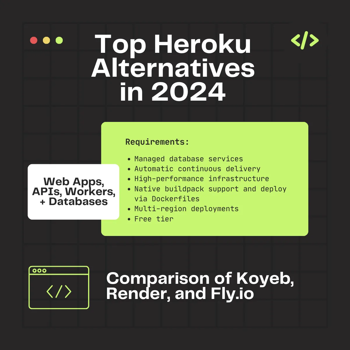 Top Heroku Alternatives in 2024