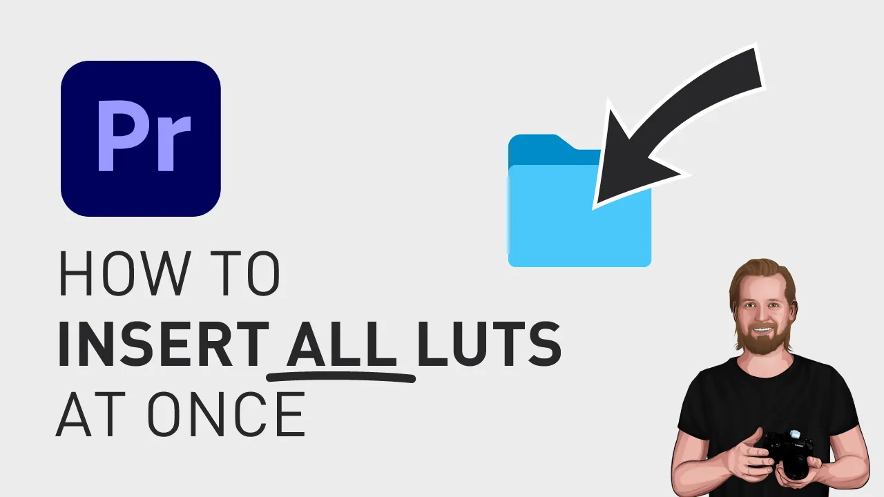 How to insert all LUTs at once in Adobe Premiere Pro