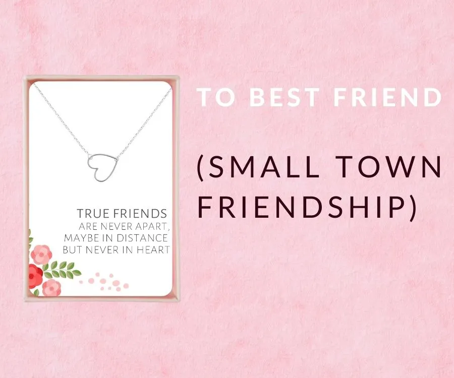 small town friendship necklace