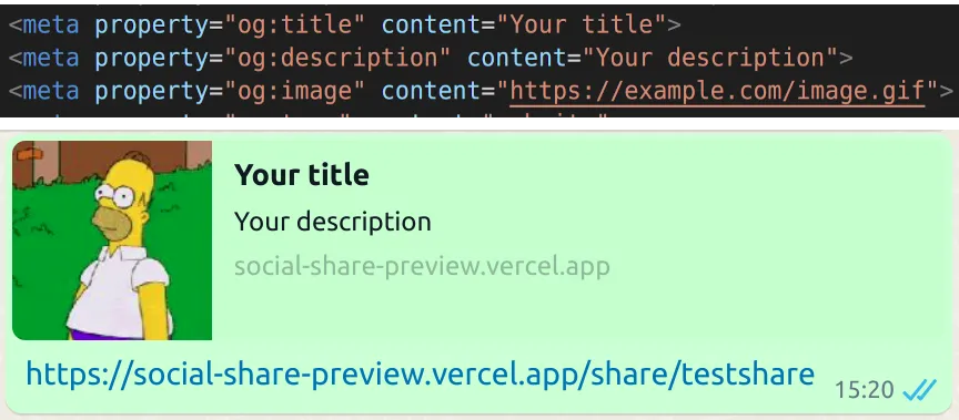 Shared link preview — How to make it work