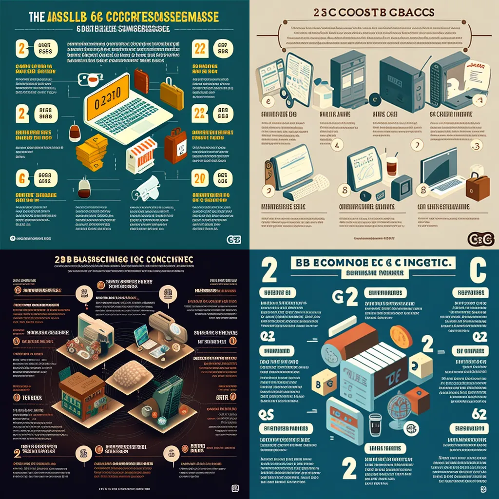 What are the B2C, B2B, & B2G, C2C, C2B, G2B & G2C, B2G & C2G Business types of E-commerce?