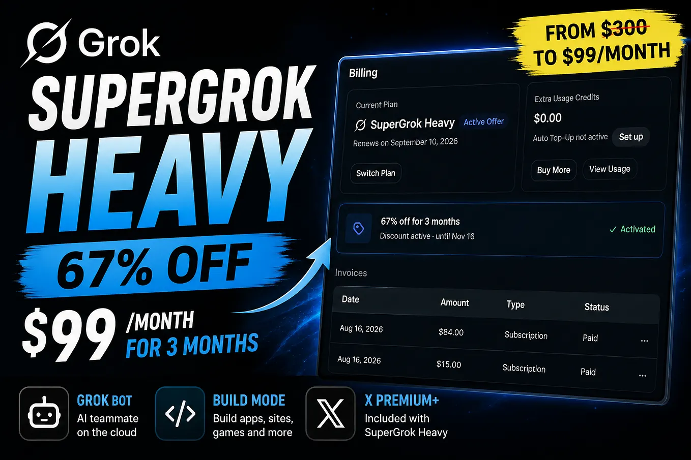 SuperGrok Heavy at $99/Month for 3 Months: The Targeted Offer Flow That’s Working Right Now