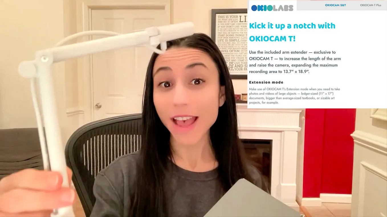 Video Demo: OKIOCAM T Document Camera Paired with @Flipgrid for the Classroom #edtech OKIOLABS
