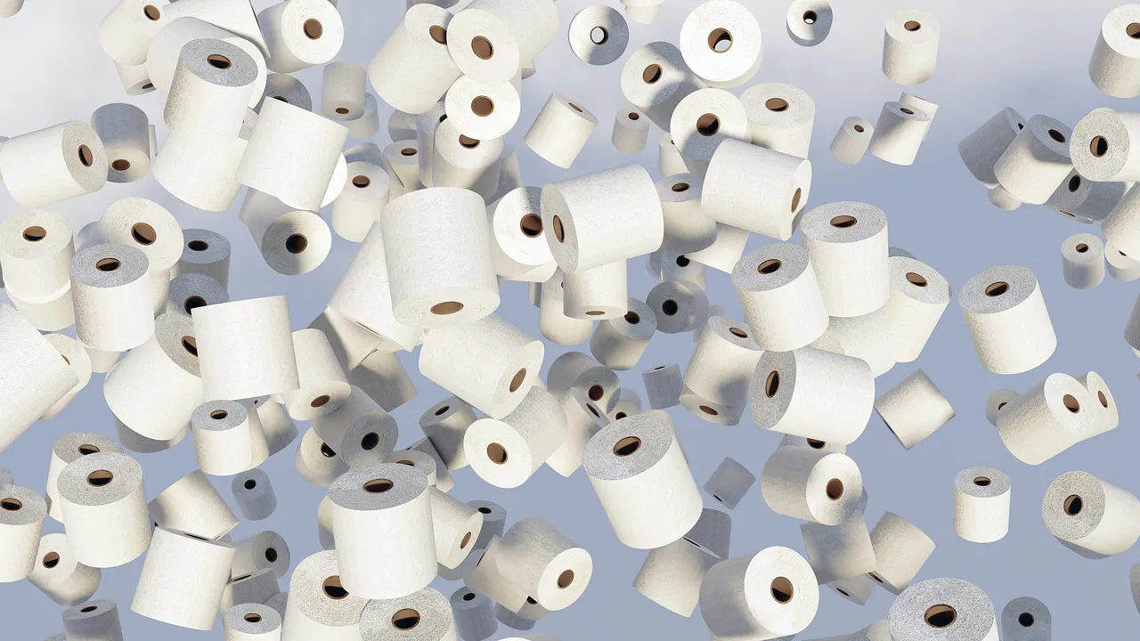 Millions of toilet paper rolls floating thru space.