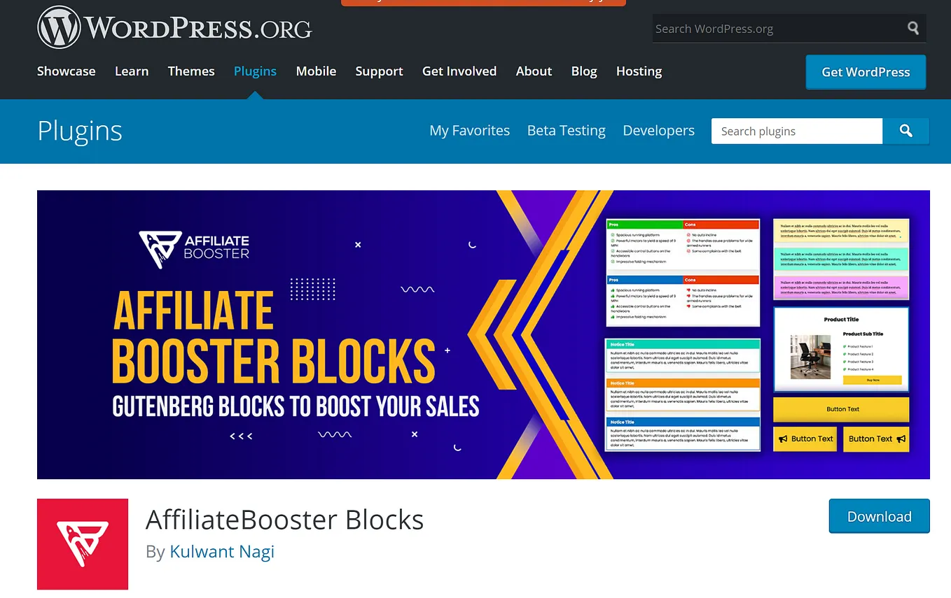 Affiliate Booster Blocks: A Free Gutenberg Plugin for WordPress users