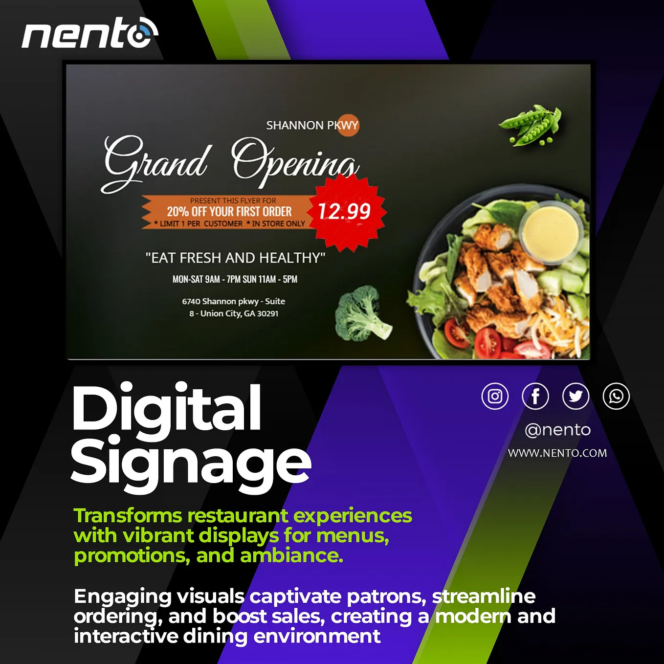 Revolutionize Your Visual Communication with Nento’s Digital Signage Software