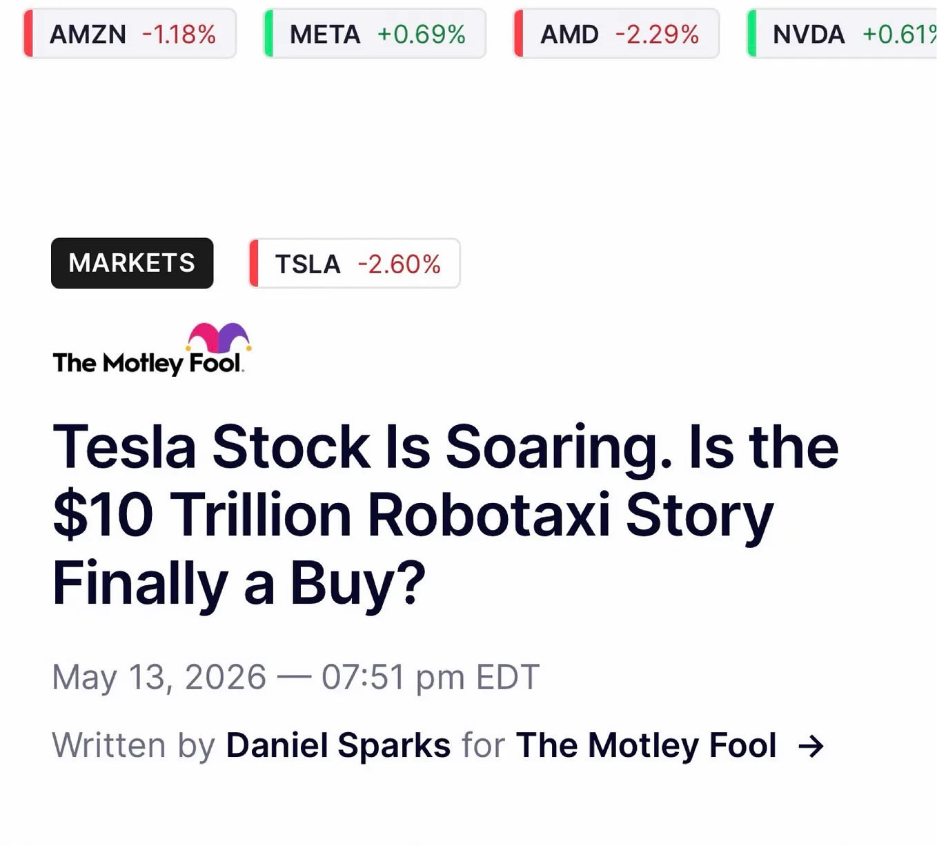 Tesla is up 30% in a month. On unsupervised robotaxi. TSLA’s about to ...