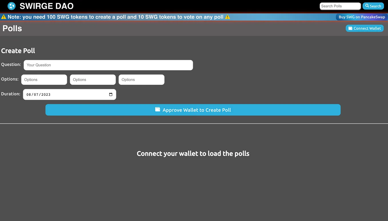 Introducing Swirge DAO: Empowering Decentralized Voting on the Binance Smart Chain