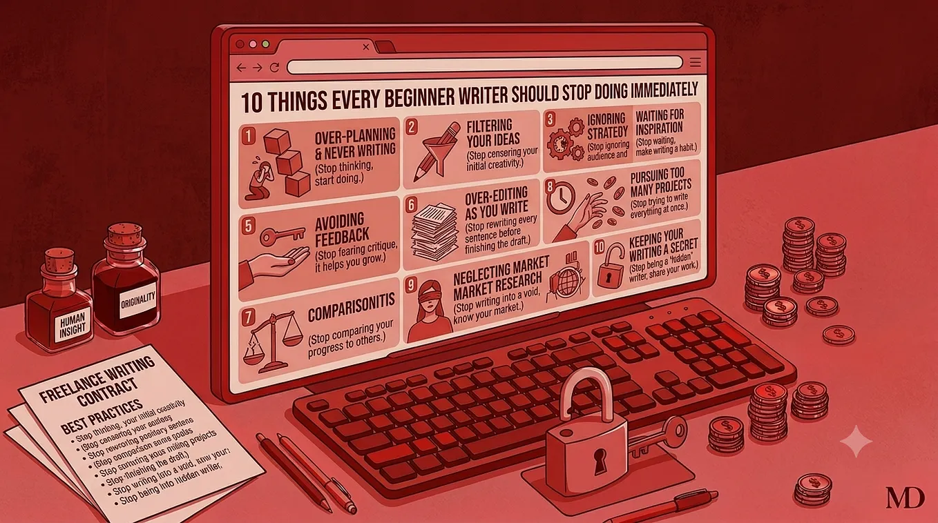 10 Things Every Beginner Writer Should Stop Doing Immediately