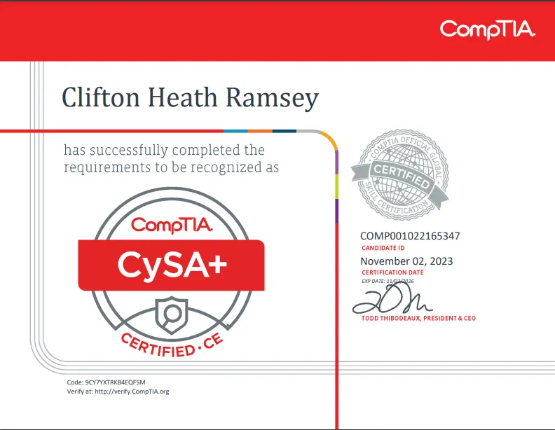 CompTIA Security+ (SY0–601) Review | by Clifton Heath Ramsey