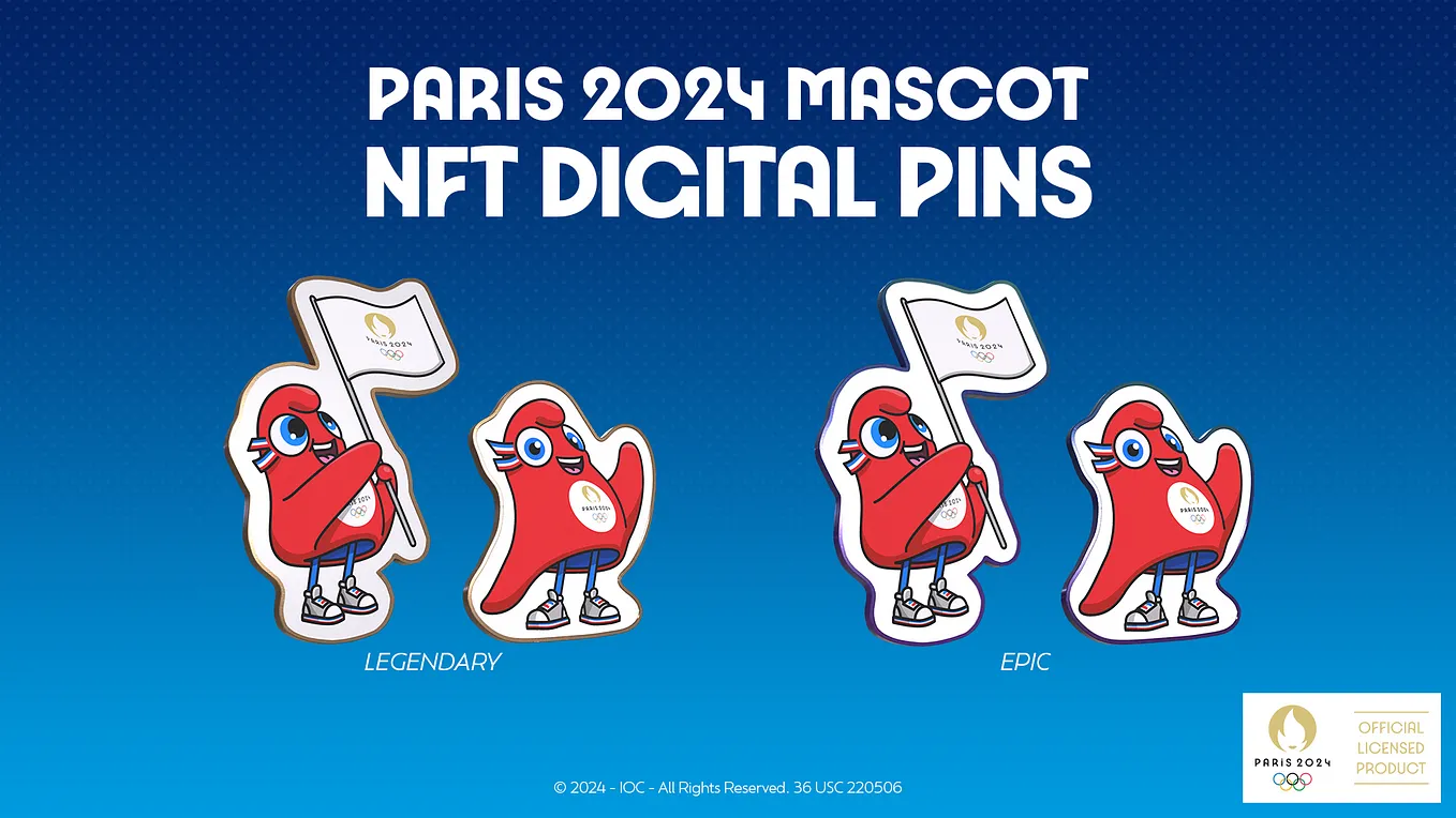 PARIS 2024 MASCOT NFT DIGITAL PINS!