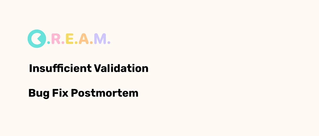 Cream Finance Insufficient Validation Bugfix Review