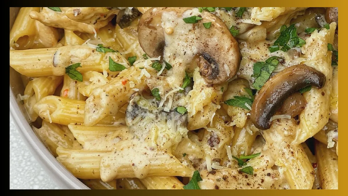 Creamy Chicken Mushroom Pasta