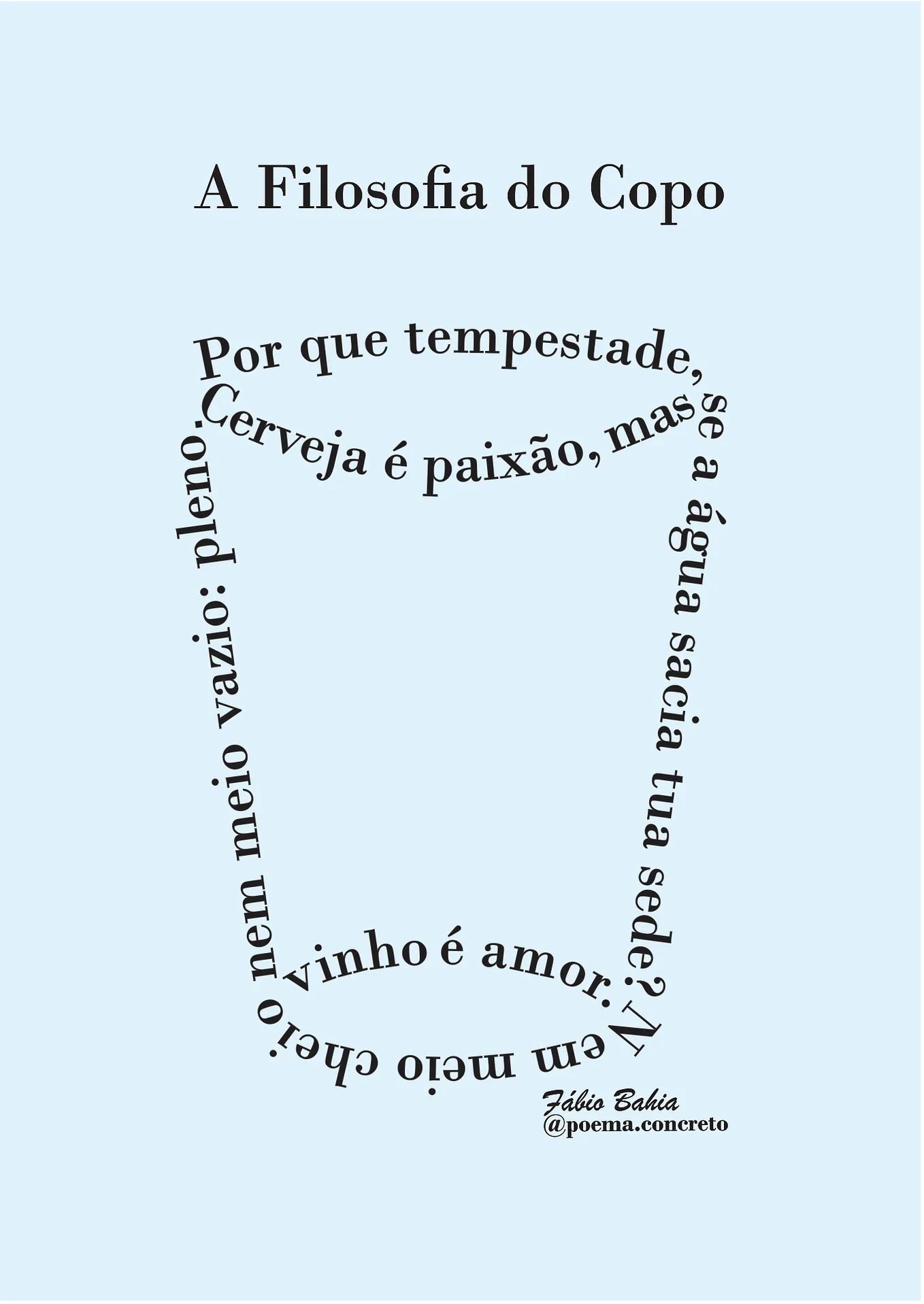 A Filosofia do Copo