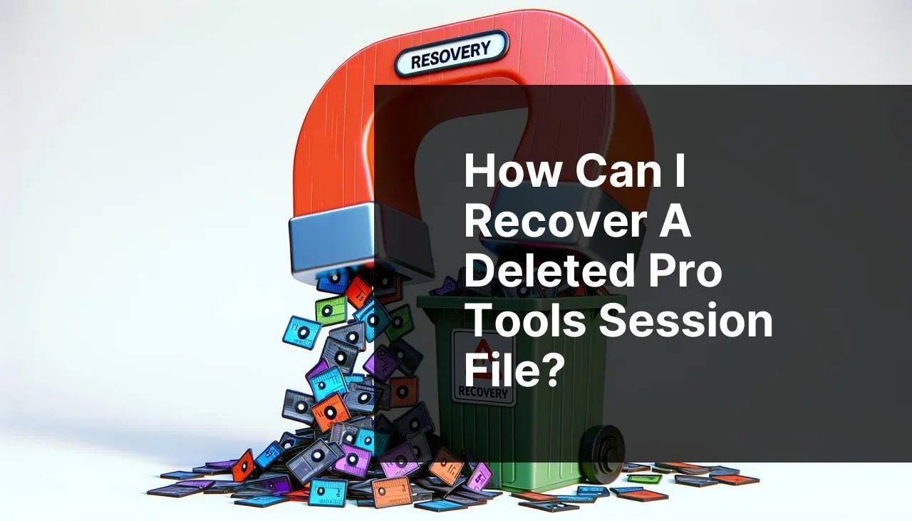 How can I recover a deleted Pro Tools session file?