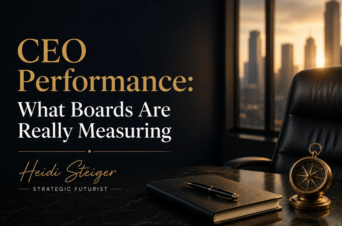 CEO Performance: What Boards Are Really Measuring - Heidi Steiger