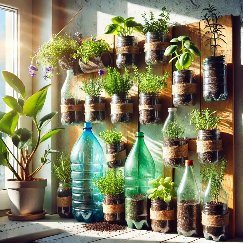 Plants in Plastic Bottels