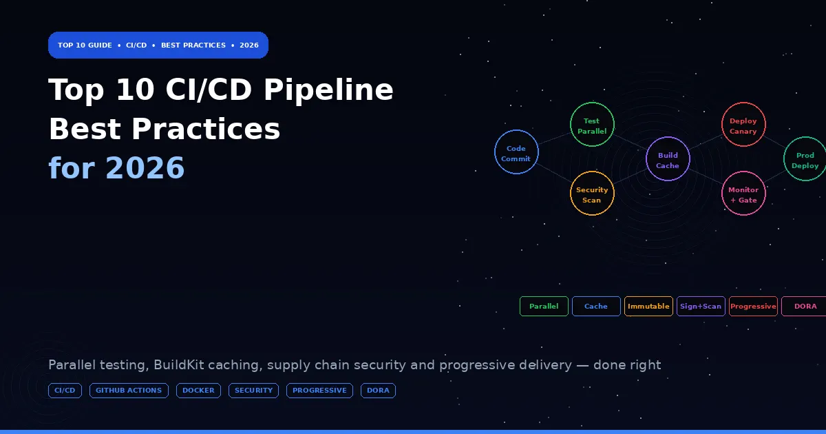Top 10 CI/CD Pipeline Best Practices for 2026