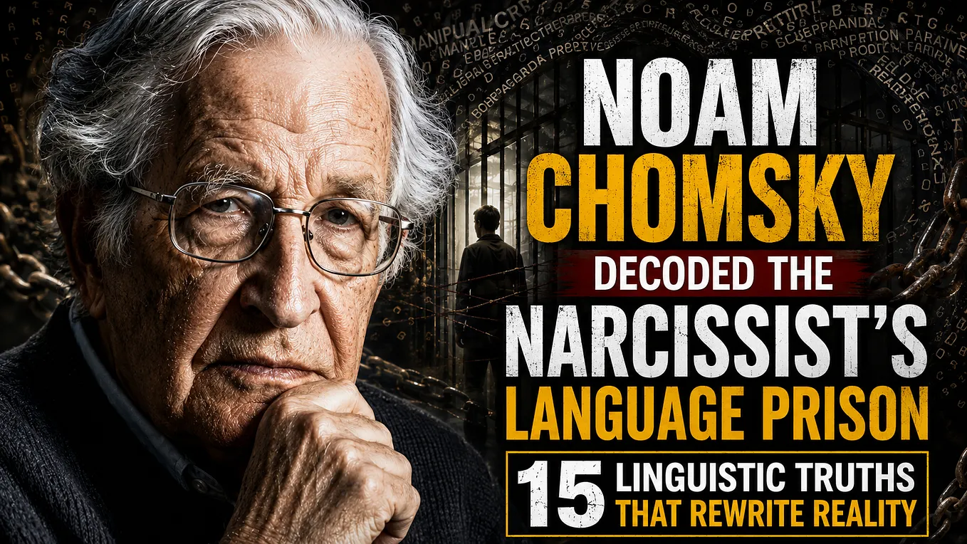 Noam Chomsky Decoded the Narcissist’s Language Prison — 15 Linguistic Truths That Rewrite Reality