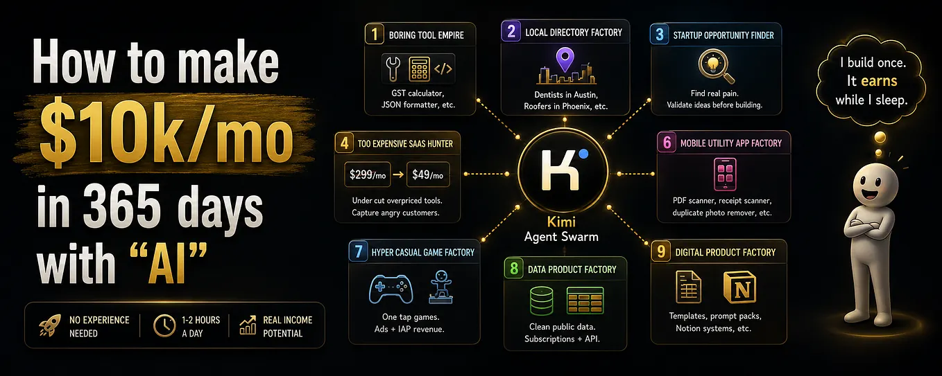 How to make $10k/Month in 365 days with “AI”