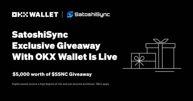 March 2024 Airdrop: SatoshiSync $5,000 SSNC tokens Giveaway on OKX