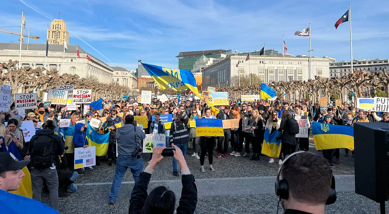 The Bay Area Stands in Solidarity With Ukraine