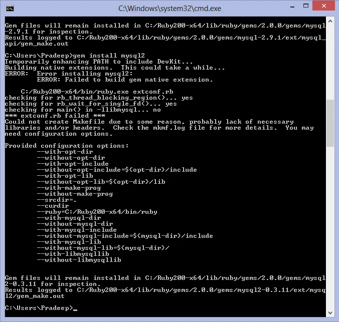 ⌚️ Installing The MYSQL2 Gem ⌚️#RubyOnRails Gem On Windows 7/8/10 — Full Tutorial For Rails Devs