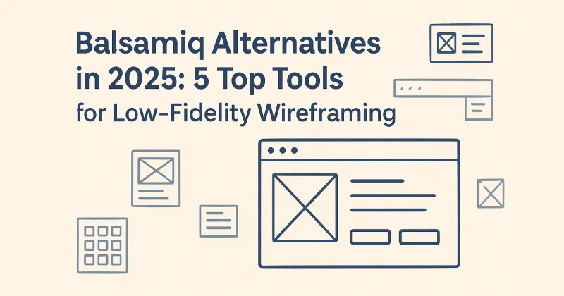 Balsamiq Alternatives in 2025 — Low-fidelity wireframing tools