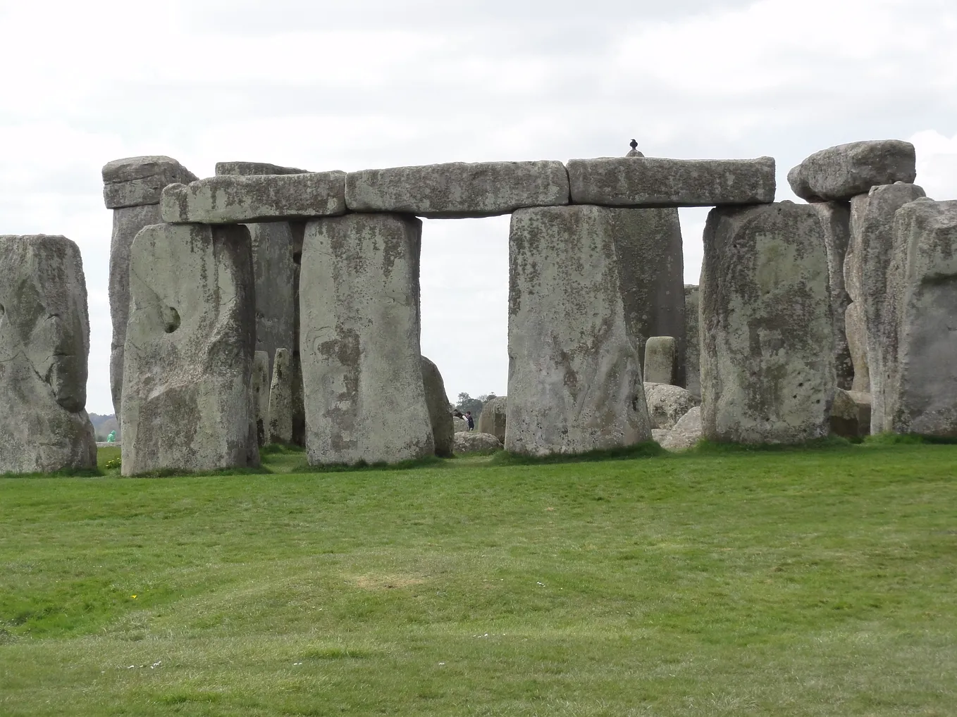 A huge rock formation in a field, known as Stonehenge. England visiting, travel, history, hotspot travel