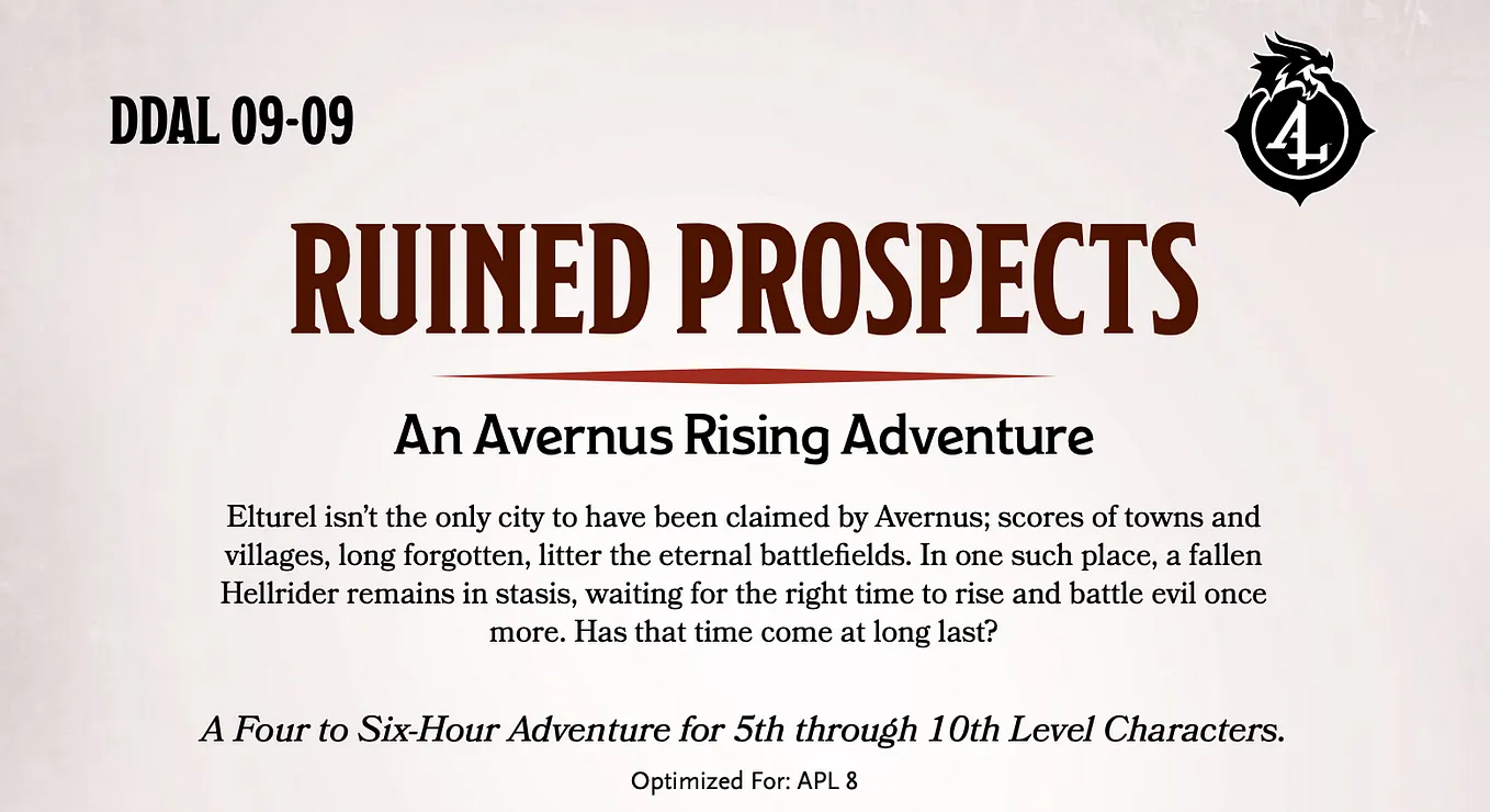 Reworking Avernus: DDAL09–09