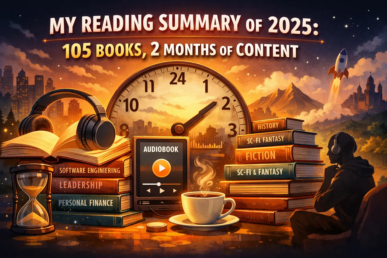 My Reading Summary of 2025: 105 Books, 2 Months of Content