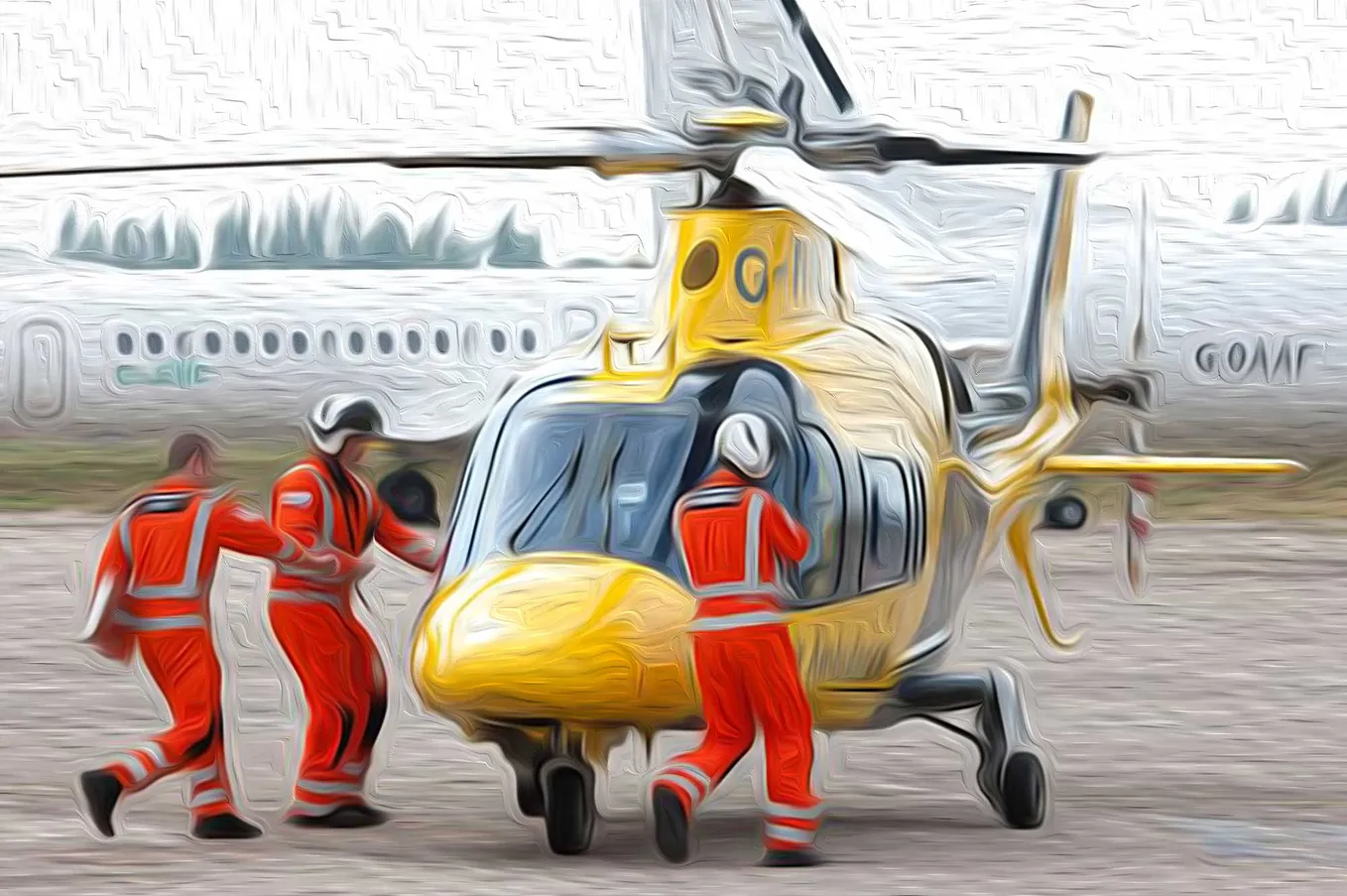 Holding tight as The Air Ambulance Service dies*