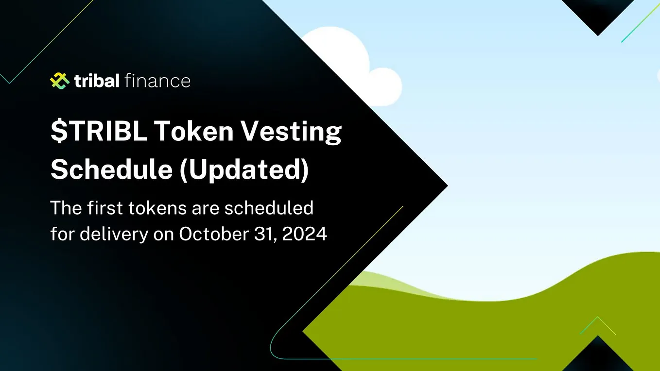 $TRIBL Token Vesting Schedule (Updated)