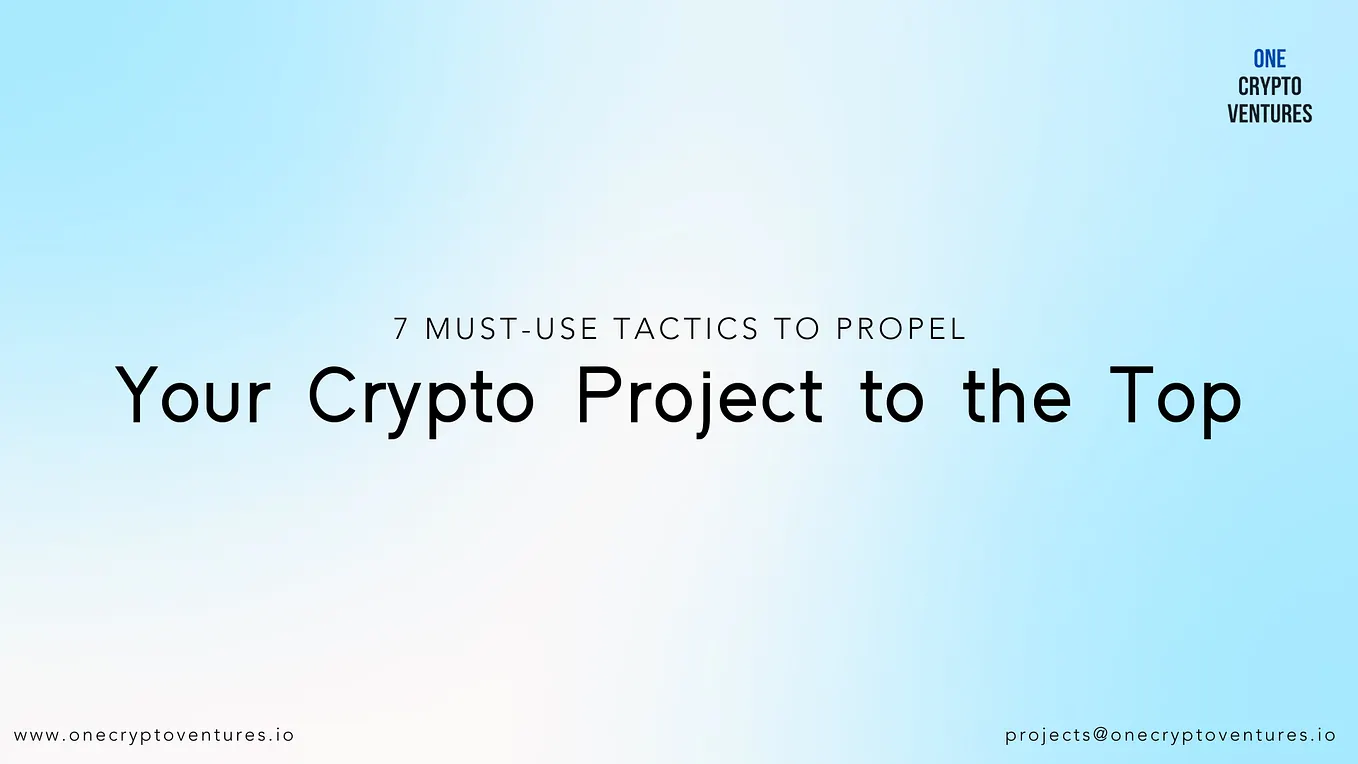Content Marketing Tips for Crypto Companies and Projects | by One Crypto  Ventures | Medium