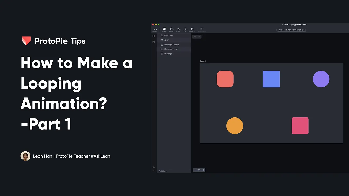 ProtoPie Tips: How to Make a Looping Animation? — Part 2 | by Adriana ...