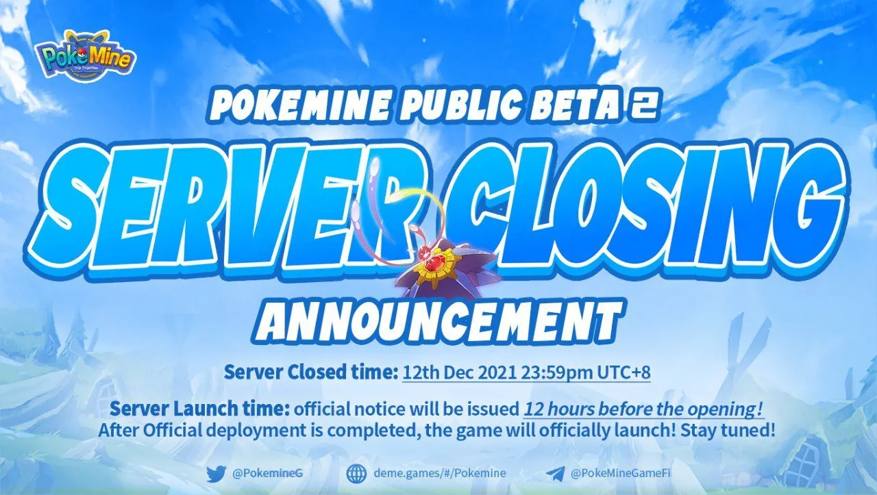 Public Beta 2 Server Closing Announcement!