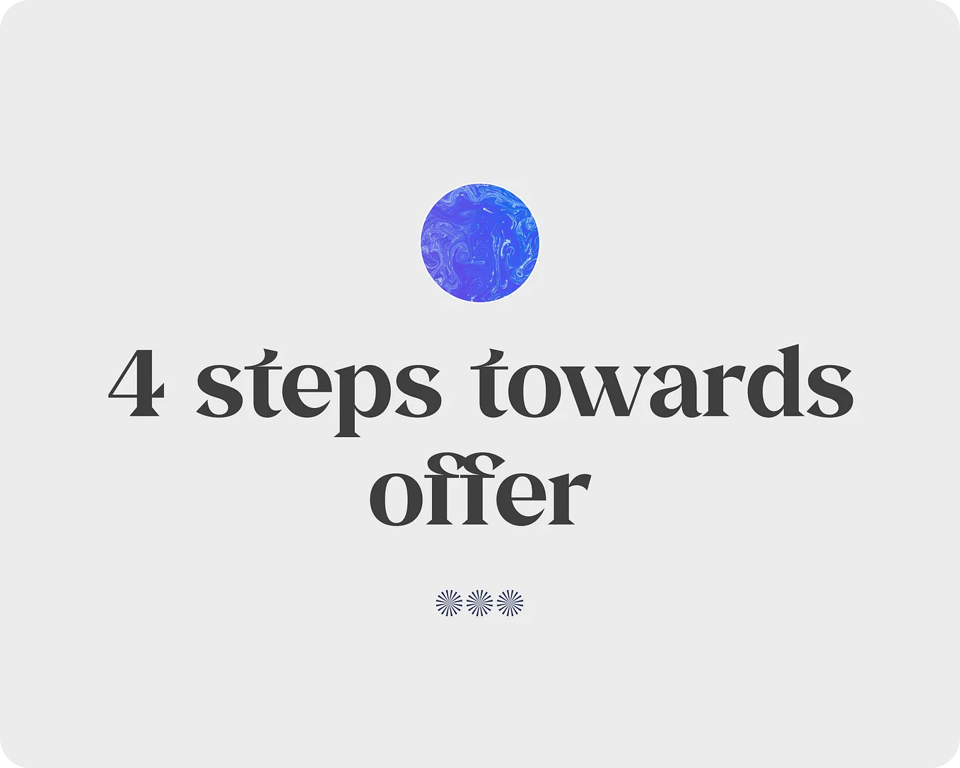 4 steps toward a product design offer