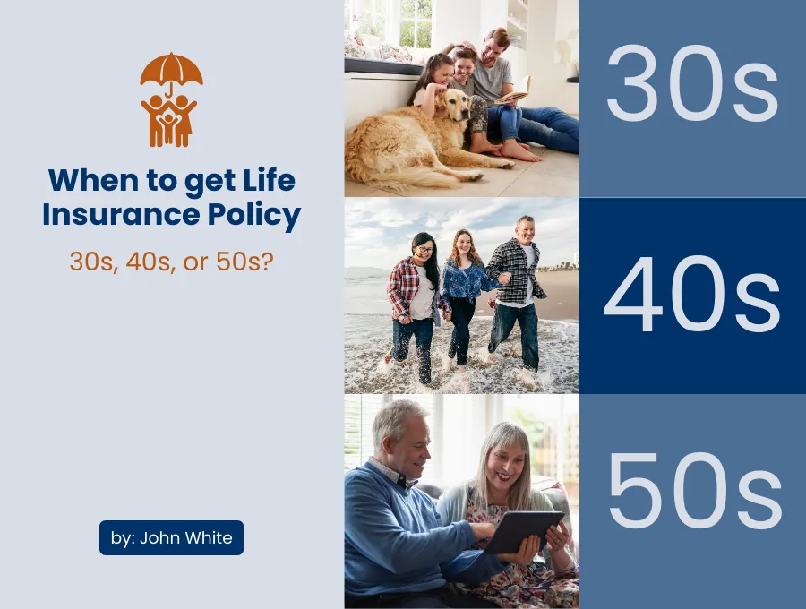 Is it best to get life insurance in 30s, 40s, or 50s?
