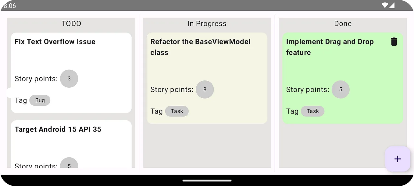 How easy is drag-and-drop in Compose?