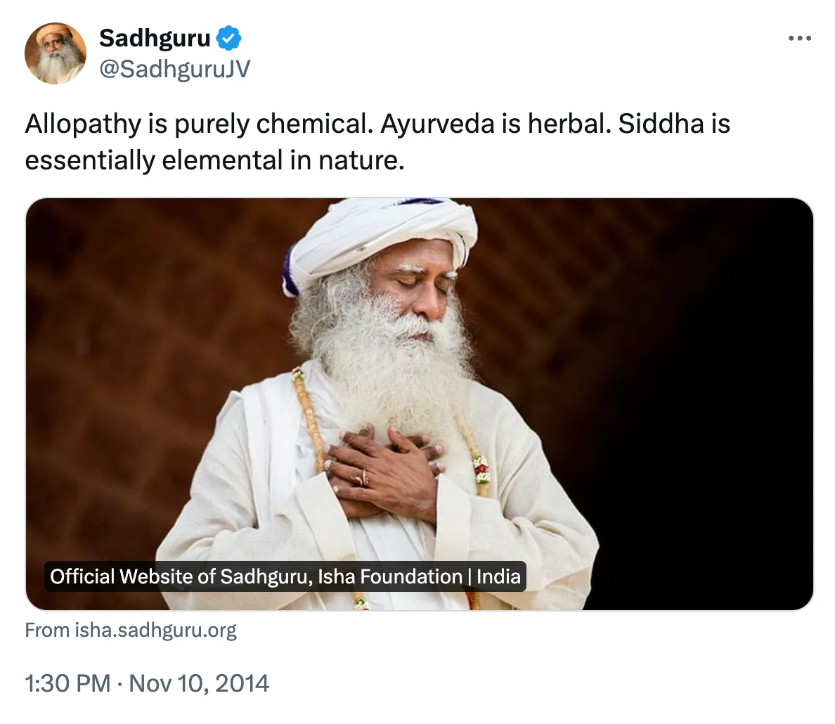 Is Sadhguru Against Allopathy?