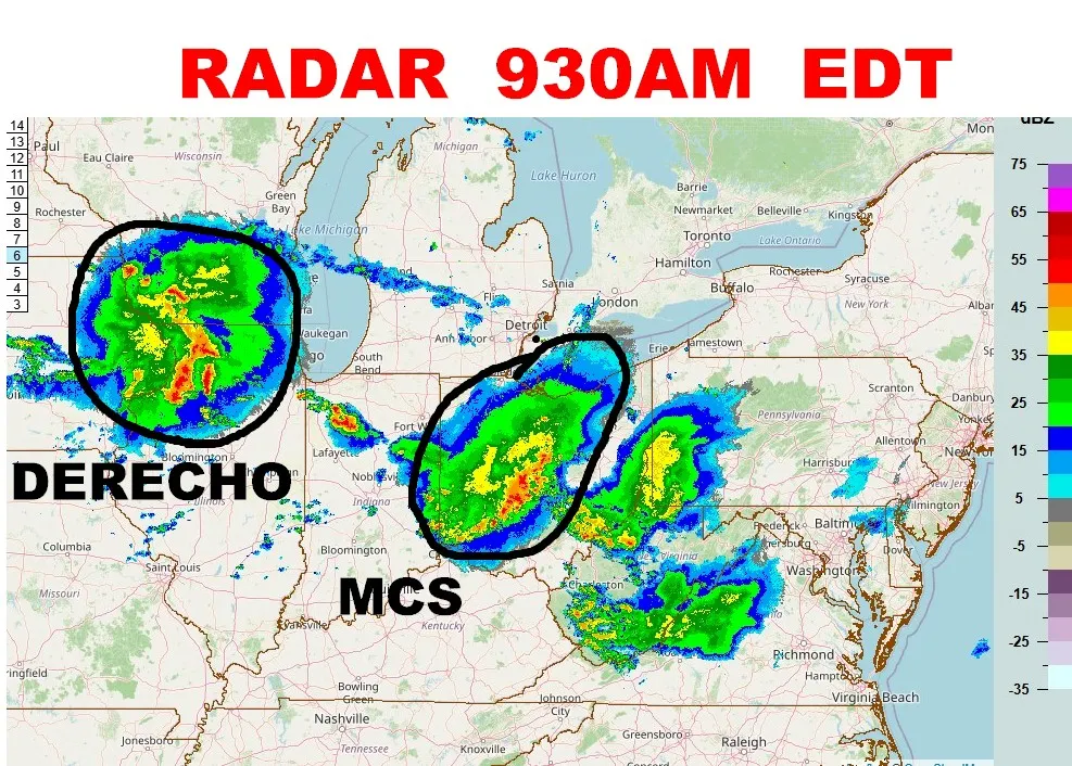 *** ALERT*** DERECHO BUILDING IN EASTERN IA AT 9AM will race SE across Ohio Valley today and into…