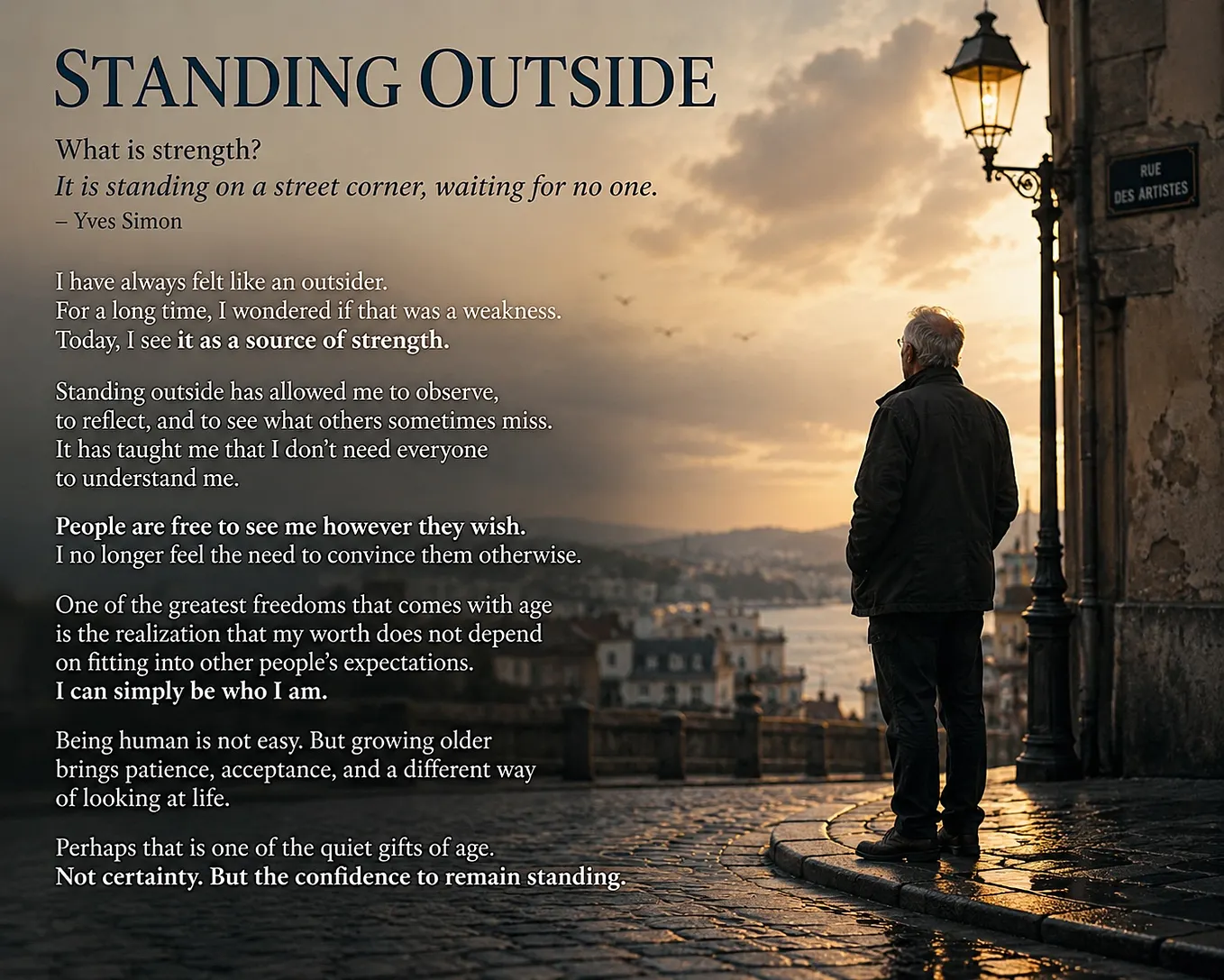 Standing Outside