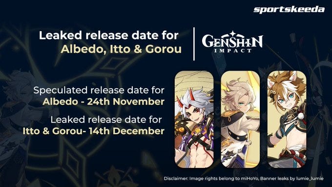 Genshin, Banner For Arataki Itto Release Date & Featured Characters