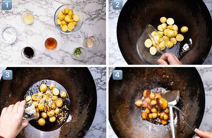 Maple and miso glazed Little Potatoes - Cityline